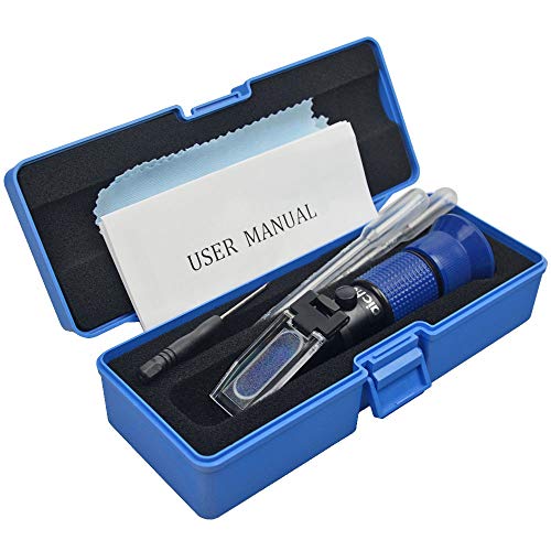 0-80% Brix Meter Refractometer for Measuring Sugar Content in Fruit, Honey, Maple Syrup and Other Sugary Drink, with Automatic Temperature Compensation Function
