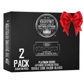 100 Count Double Edge Razor Blades - Men's Safety Razor Blades for Shaving - Platinum Japanese Stainless Steel Double Razor Shaving Blades for Men for a Smooth, Precise and Clean Shave