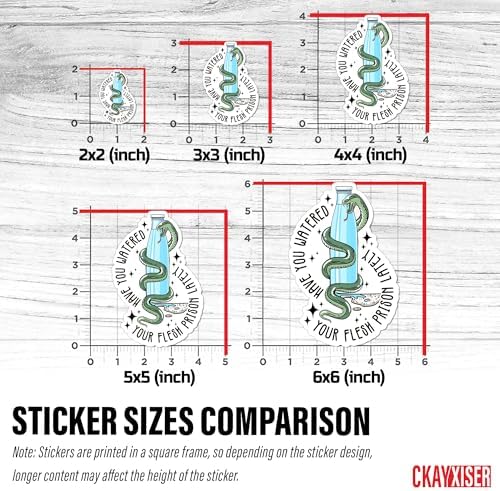(3Pcs) Have You Watered Your Flesh Prison Lately Snake Sticker, 3" Drink Your Water, Hydrate Sticker Mental Health Waterproof Die-Cut Vinyl Laptop Sticker, Water Bottle Sticker Gifts 3 Inches