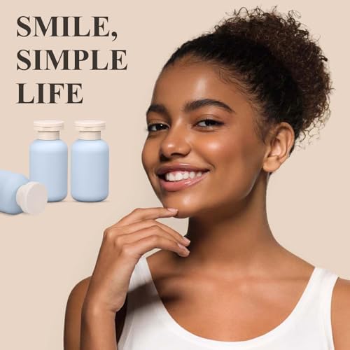10 oz Plastic Travel Refillable Shampoo and Conditioner Bottles, Plastic Travel Bottles for Toiletries, Plastic Squeeze Bottles with Flip Cap for Lotion, Cream and Liquids (3Pcs)