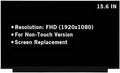 15.6" Screen Replacement for NT156FHM-N61 NT156FHM-N61 V8.0 B156HTN06.1 NT156FHM-N62 V8.1 TV156FHM-NH1 N156HGA-EA3 FHD 1920x1080 30Pin LED LCD Display Screen Panel