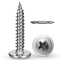 #8 x 3/4 Inch Wood Screws Phillips Modified Truss Head Stainelss Steel 410 Self Tapping Metal Screws,Silver(3Ib,650Pcs)