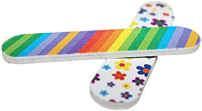 (1 Dozen) Pack of 3 Colorful Girly Mini Emery Board Nail Files