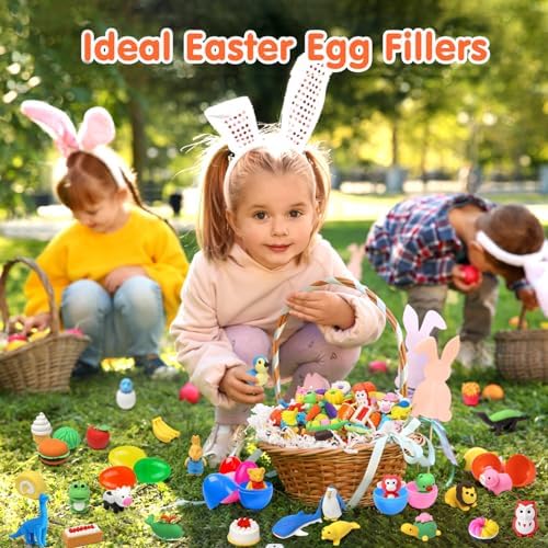 120 Pack Animal Pencil Erasers for Kids - Bulk Desk Pet Toy 3D Mini Puzzle Erasers Take Apart Treasure Box Toys Game Prize Party Favors Gift Classroom Prize Reward Back to School Supplies