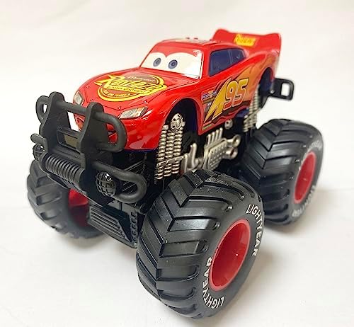 12 Styles Movie Cars 3 Black Storm Jackson McQueen Curz Mater Giant Wheels Cars 1：55 Diecast Vehicles Toys Set Children Car Toy (Lightning McQueen)