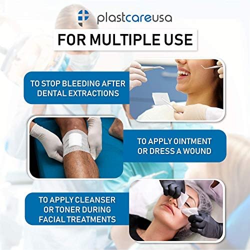 1000 Count Gauze Pads 2x2 - Soft 4-Ply Non Woven Gauze Sponges - Non Sterile Dental Gauze & Esthetic Wipes - All Purpose Medical Gauze Squares for First Aid, Surgical, Wound Dressing (5 Packs of 200)