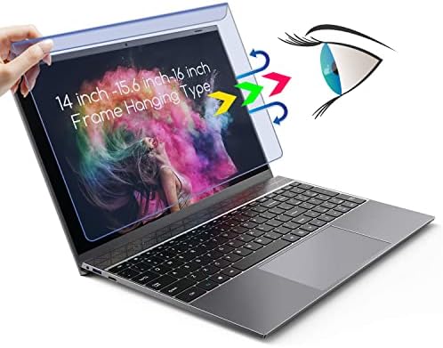 15.6"Anti Blue Light Blocking Screen Protector Panel for HP Dell Lenovo Asus Acer Samsung etc 15.6 inch Laptop Portable Monitor Notebook Monitor(Display 16:9) Frame Hanging Type,Anti-UV Eye Protection