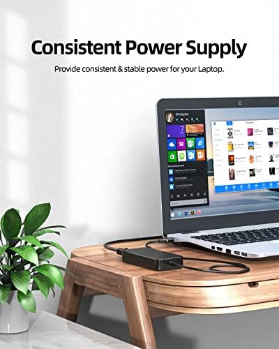 130W Charger Fit for Dell-XPS 15 7590 AIO, Vostro 7500 7590, Inspiron 7590 7591 7501 7790 5400 5401 5490 5491 Laptop AC Adapter Power Supply Cord