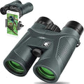10x42 Binoculars for Adults with Smartphone Adapter, BAK4 Prism and FMC Lens, HD Professional Binoculars for Bird Watching Travel Stargazing Hunting Wildlife Watching Outdoor Concerts Sports