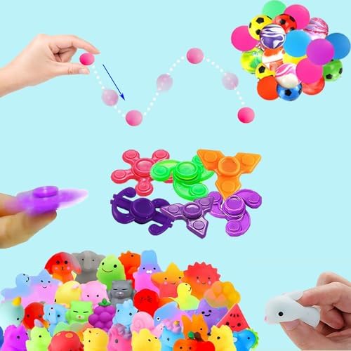 117 Pack Party Favors Toy Assortment Bundle for Kids,Birthday Bag Fillers Stocking Stuffers,Carnival Prizes School Classroom Rewards Treasure Box Toys Pinata Stuffers Goodie Bags Bulk Toys