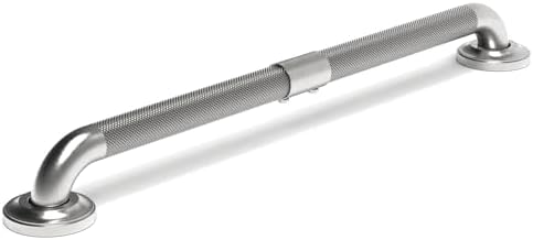 1-1/4" Knurled Grab Bar, ADA Compliant Bath Safety Shower Handrail, Bathroom Mobility Aid Handle for Seniors and Disabled, Heavy Duty 500lbs Support