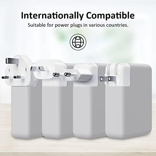 140W Soft Silicone Power Adapter Sleeve Case for 2021 2022 2023 2024 MacBook Pro 16 inch A2485 M1 A2780 M2 A2991 M3 A3186 A3403 M4 Charger Protective Cover (140W), Gray