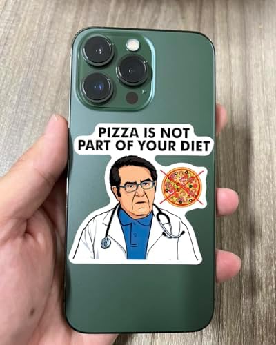 (Set of 6) Funny Weight Loss Dr Now Doctor Nowzaradan Removable Fridge Stickers 3 Inches