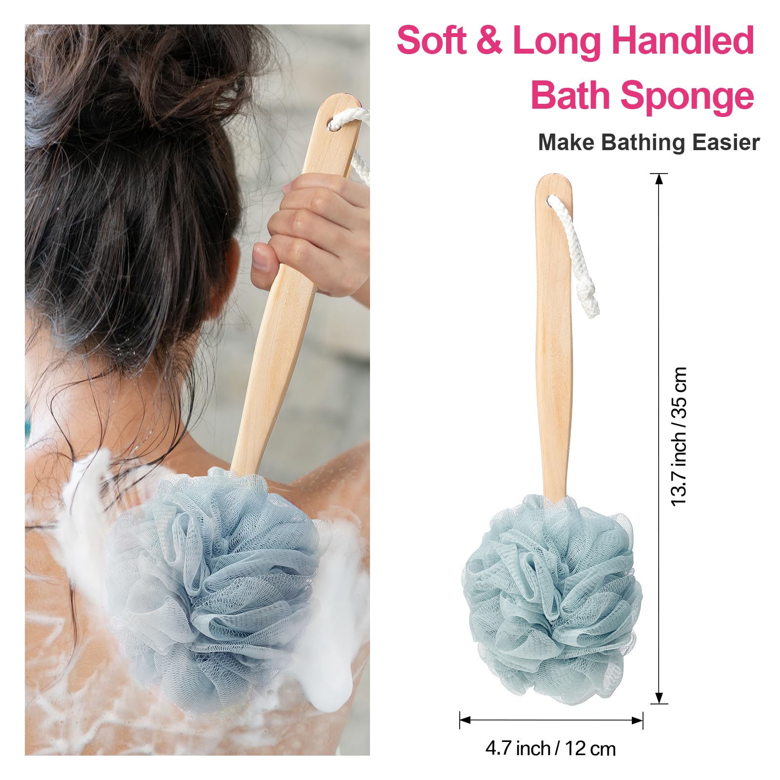 10 Pcs Hip Replacement Kit with Leg Lifter Hip Back Knee Replacement Recovery Aids for Seniors Pregnant, 32" Foldable Magnetic Grabber Sock Assistant Device Shoe Horn Dressing Stick Bath Sponge