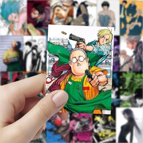 120pcs Anime Sakamoto Days Stickers Waterproof Stickers for Guitar Water Bottle Luggage Skateboard Sticker Gift for Boys Girls and Fans