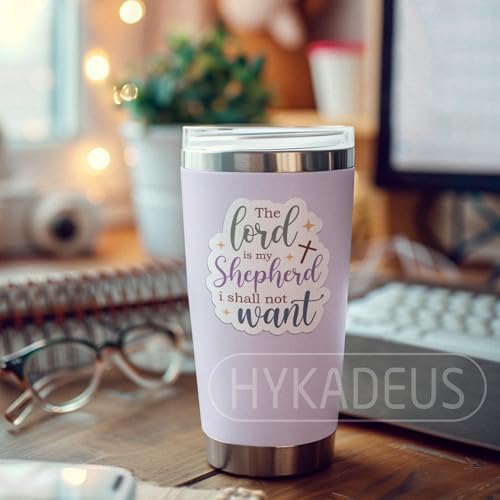 (3Pcs) The Lord is My Shepherd Sticker Cross Sticker Religious Faith Sticker God Sticker Christian Sticker, Waterproof Vinyl Decals for Books Laptops Phone, Water Bottles Tumblers, 3 x 2.7 Inch