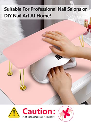 (MAT ONLY) Nail Art Table Mat, Nail Arm Rest Pad for Acrylic Nails, Soft Microfiber PU Leather Nail Mat for Table, Foldable Nail Hand Rest Pillow Manicure Pad, Acrylic Nail Desk Mat for Nail Cushion
