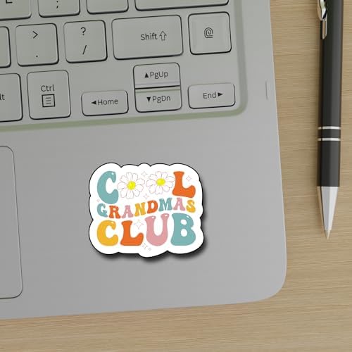 (3Pcs) Cool Grandmas Club Sticker, Decorate Books Laptop Phone Water Bottles Kindles Stickers Tumbler Sticker Waterproof Vinyl Decorate Sticker 3" Inch
