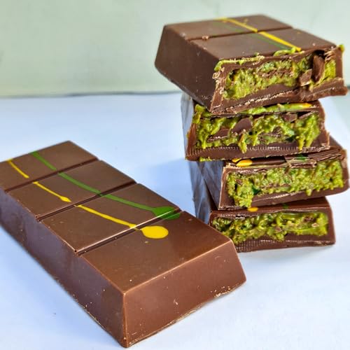 (2 Pack Full) Ksana Choco Dubai Chocolate, Viral Dubai Pistachio Chocolate Bar, 100 g - 3.5 oz Dubai Chocolate Premium Products, Dubai Milk Chocolate Kunafa Pistachio