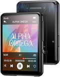 128GB MP3 Player with Upgrade Bluetooth 5.3, HiFi Sound Shuffle Single Loop Music Player with HD Speaker, FM Radio, Voice Recorder, 2.4IN Full Touchscreen MP3 Ideal for Sport (Earphones Included)