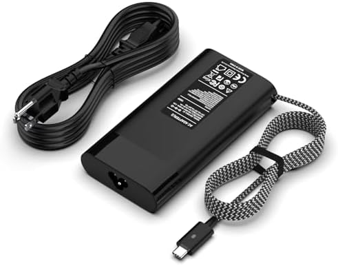 100W USB C Laptop Charger, Dell Latitude 5420 5520 7420 5400 7300 7275 7280 7200 2-in-1 7285 2-in-1 3120 3300 3301 9410 9420 XPS 9250 9Q23 9300 9305 9550 9560 Power Supply Adapter