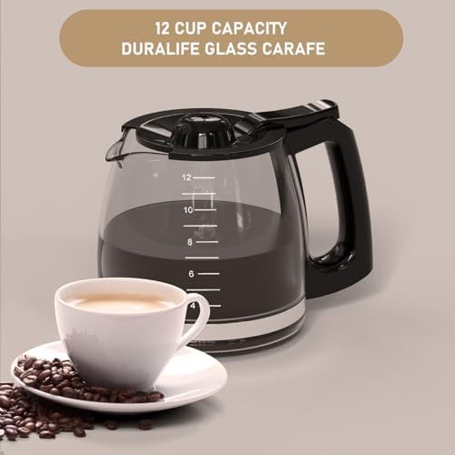 12-Cup Replacement Coffee Carafe Compatible with Hamilton Beach Coffee maker Pot 49902, 49915, 49905C, CM4309, 49317, 49467, 49611, 49904, 49934, 46230, 46290, 46293, 46294, 46299