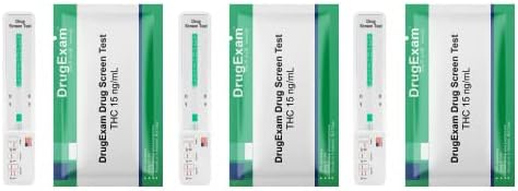 10 Pack - DrugExam (THC) 15 Marijuana Test. Testing Strip.Urine. Test Strips.