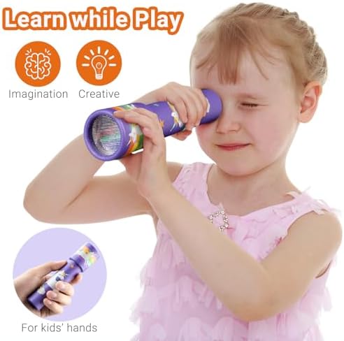 12PCS Classic Kaleidoscope - Return Gifts for Kids Birthday, Retro Educational Kaleidoscopes Toy, Party Favor, Gift Bag Filler, School Carnival Prize and Stocking Fillers