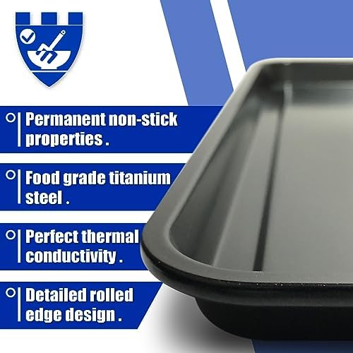 13" × 13" Professional Baking Sheet, Air Fryer Accessories, Replacement Baking Pan for Ninja SP100, SP101, SP1001C, SP201 Foodi Air Fry Oven, Nonstick Sheet Pan for Foodi 8-in-1 Air Fry Oven