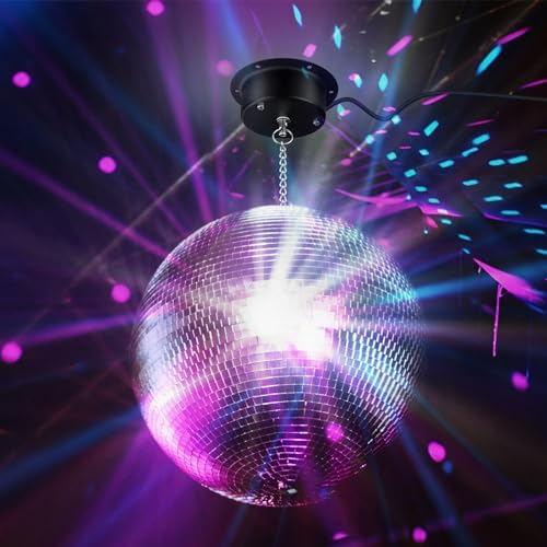 1 RPM Slow Speed Disco Ball Motor Heavy Duty Mirror Ball Electric Motor Rotator Supports 4'' - 12'' Balls for Dj Party Light Home Bands, Christmas Party