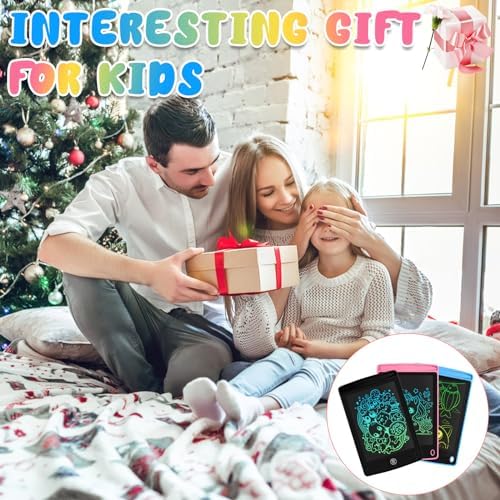 12 Pack LCD Writing Tablet for Kids 6.5 inch, Colorful Drawing Board with One-Click Erase, Lock, and Stylus, No Blue-ray Screen, Drawing Pad Toy for Ages 3-12 Boys and Girls Gifts (Pink, Blue, Black)