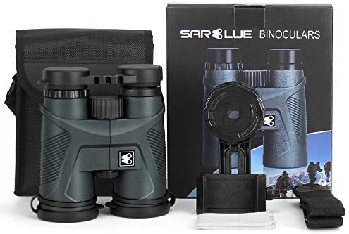 10x42 Binoculars for Adults with Smartphone Adapter, BAK4 Prism and FMC Lens, HD Professional Binoculars for Bird Watching Travel Stargazing Hunting Wildlife Watching Outdoor Concerts Sports