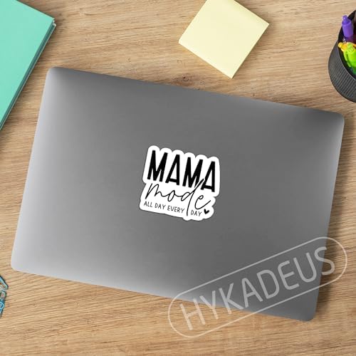 (3Pcs) Mama Mode All Day Every Day Sticker Mom Stickers Funny Mom Life Sticker Waterproof Vinyl Decal Gifts for Mom Mama Grandma Decorate Books Laptops Cups Water Bottles Tumblers, Size 3 x 2.5 Inch