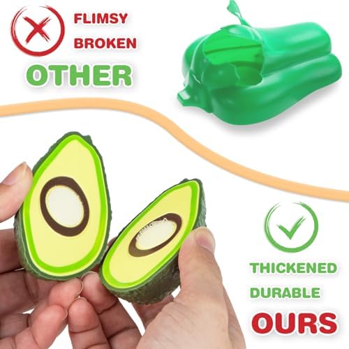120 Pcs Cutting Play Food Toy for Multiple Kids with 2 Colors Storage Baskets, Kitchen Pretend Food Set for Toddler, Kitchen Toys Accessories, Fake Food/Fruit/Vegetable, Birthday Gifts for Boy Girl