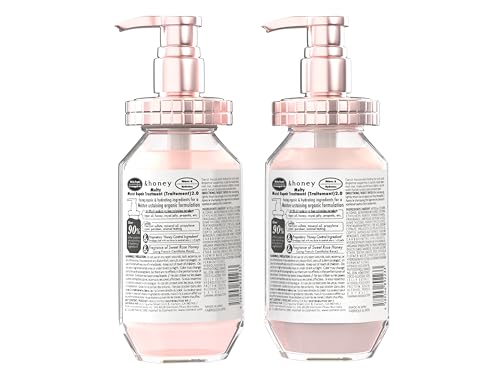 honey Melty Moist Repair Japanese Shampoo & Conditioner Set | Made with Argan Oil, Honey, Royal Jelly, & Hyaluronic Acid | Free of Sulfates, Parabens, Silicon, Mineral Oils, & Synthetic Dyes
