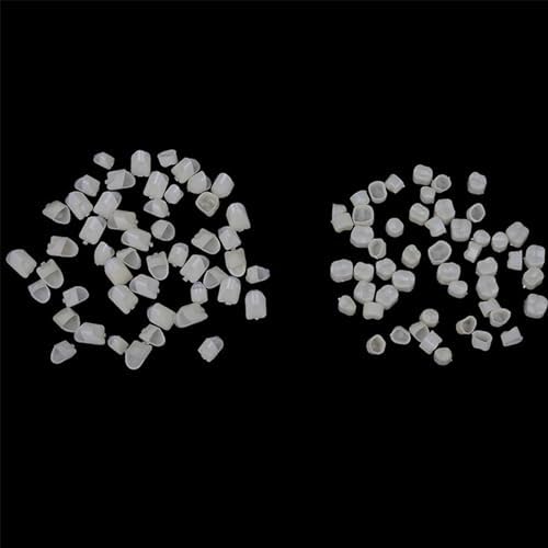 120 Pieces Fake Tooth Cap Crown Veneers Front Back Anterior and Molar Posterior Teeth with Thermal Beads Cap Filler for Teaching or DIY (50pcs Front and 70pcs Back)