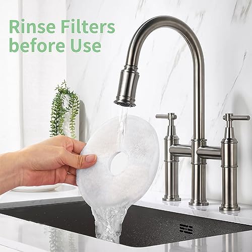 12 Pack Cat Water Fountain Replacement Filters Fit for 3L Flower Water Dispenser Automatic Pet Dog Cat Fountain Filter