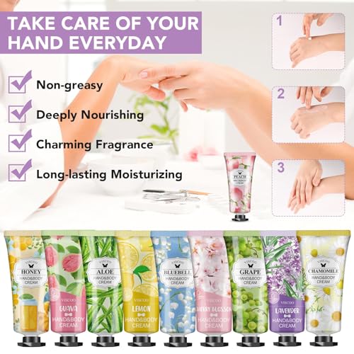 14 Pack Hand Cream Gifts Set,Valentines Day Gifts for Her,Birthday Gifts for Women Girls, Teacher Appreciation Gifts,Bulk Hand Lotion Travel Size for Dry Cracked Hands,Moisturizing Mini Hand Lotion