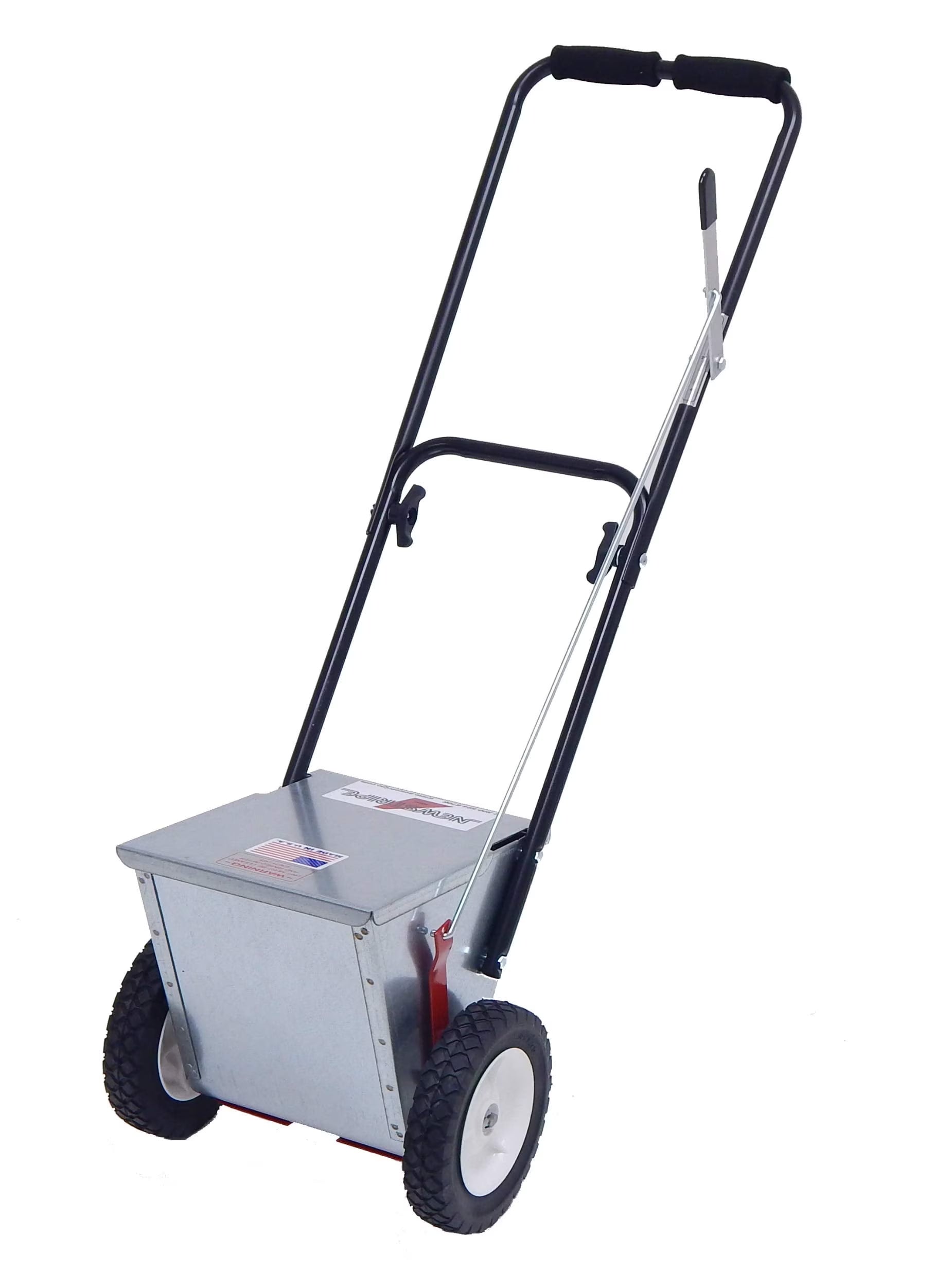 Newstripe NewLiner HD 50 lb Heavy Duty Dry Line Marker (Part #10001744) | Precision 2" or 4" Lines | Galvanized Steel | 10" Pneumatic Tires | For Baseball, Tracks & Events | Made in USA