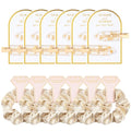 12 PCS Soft Silk Satin Hair Accessories - Scrunchies, Hair Clips for Bridal Shower Gifts, Wedding Favors for Women and Girls