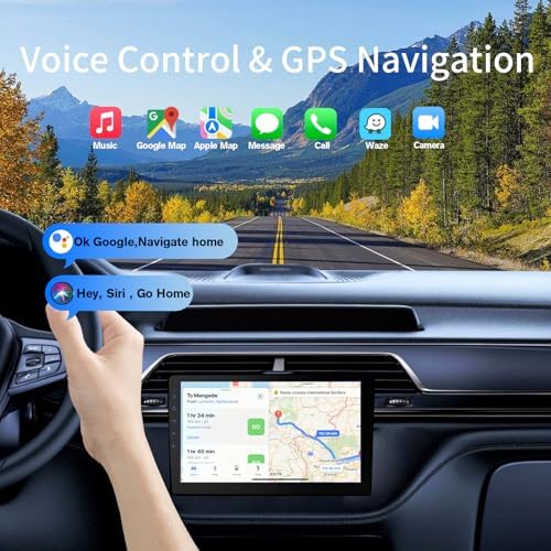 10.1 Inch Android 13 Car Stereo Receiver - Universal Fit for Most Cars, 64GB Storage, HD 720P Touchscreen, Bluetooth 4.1, Built-in GPS/Backup Camera, Supports MirrorLink & WiFi Hotspot