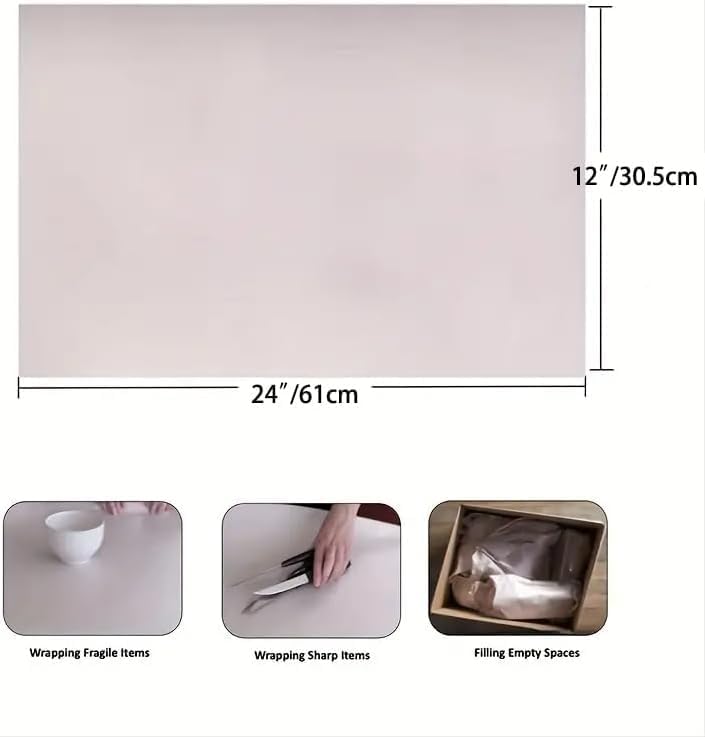 100 Sheets Packing Paper for Moving, Newsprint Paper for Packing Wrapping, Wrapping Paper for Packaging Glasses Dishes - Must Have Packing Supplies for Moving Box Filler(12 * 24in)