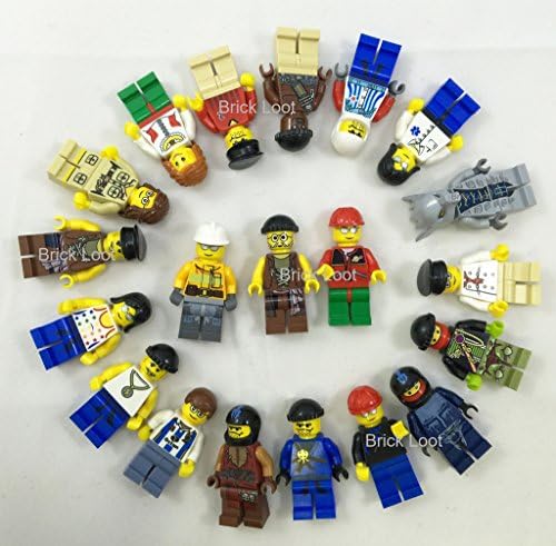 10 NEW LEGO MINIFIG PEOPLE LOT random grab bag of minifigure guys city town set by USA