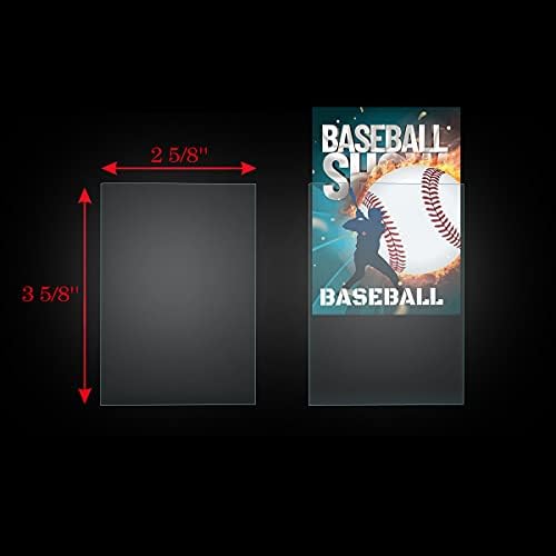 1200 Count Ultra Clear Penny Card Sleeves,Soft Card Protectors for Baseball Cards, Sleeved Trading Cards