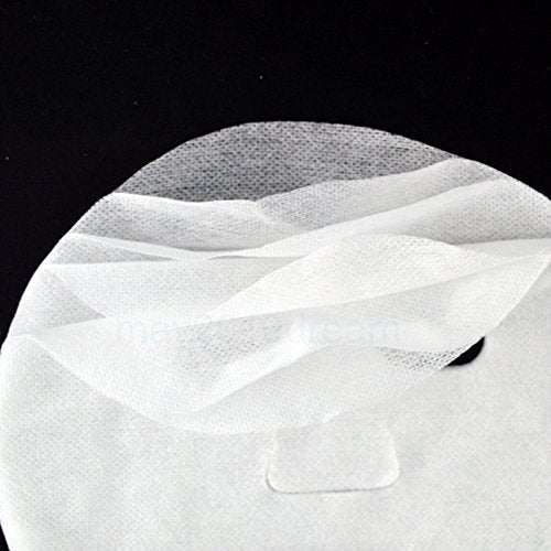 100 Pcs DIY White Color Natural Spa Skin Care Skin Fiber Paper Pre-cut Facial Paper Sheet Facial Mask