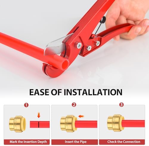 (Pack of 10) EFIELD 1/2 Inch Plug End Cap Push-Fit Fitting to Connect Pex, Copper, CPVC, with a Disconnect Clip Tool