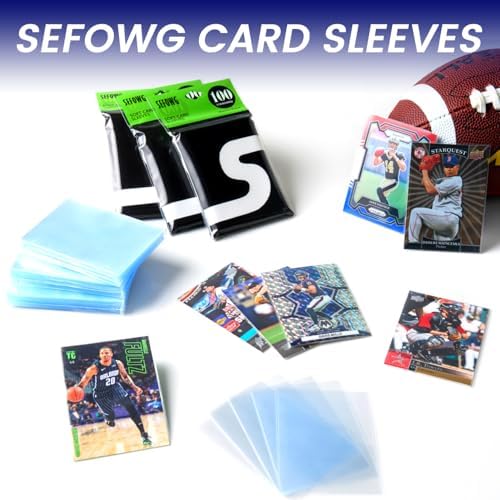 10000 Counts Card Sleeves, Penny Clear Card Sleeves for Trading Cards, Baseball Card Sleeves, Trading Card Sleeve, Soft Sports Card Sleeves, Plastic Card Protector Sleeves for Football Game Cards, MTG