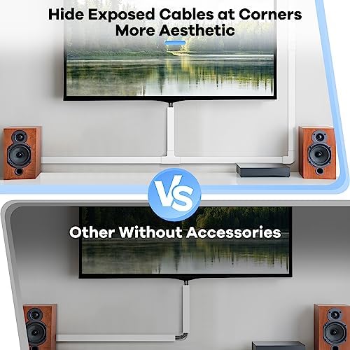 126in Cord Hider Kit, ZhiYo Cord Covers for Wall Mounted TV, Paintable Wire Cover for Cords, TV Cable Hider Wall Kit, Wall Cord Concealer, Cable Cover Wall Wire Management, 8xL15.7in W0.95in H0.55in