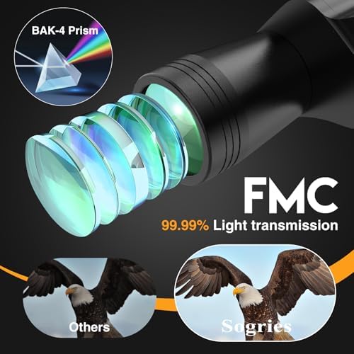 10x50 Binoculars for Bird Watching -High Power Binoculars for Adult,HD Optical System Non-Slip Grip, Waterproof Binoculars for Outdoor