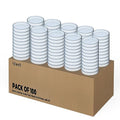 100 Packs Sterile Thick Plastic Petri Dishes with Lid, Vabiooth 100mm Dia x 15mm Deep Clear 3 Vents Petri Dish for Lab Science Experiment